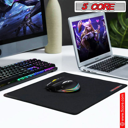 5Core Gaming Mouse Pad 3X3 Desk Mouse Mat W Rubber Base Mousepad Pair